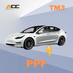 PPF film for the protection of the four doors for Tesla Model 3