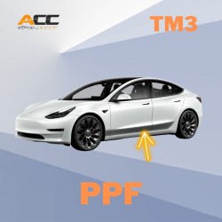 PPF film for the protection of lower side doors for Tesla Model 3