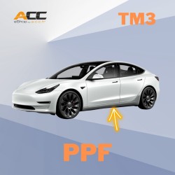 PPF film for the protection of side skirts for Tesla Model 3