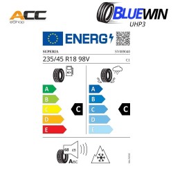 Pneu Hiver Bluewin EV UHP3 235/45 R18 98V |Frigus EV|Pour Tesla Model 3