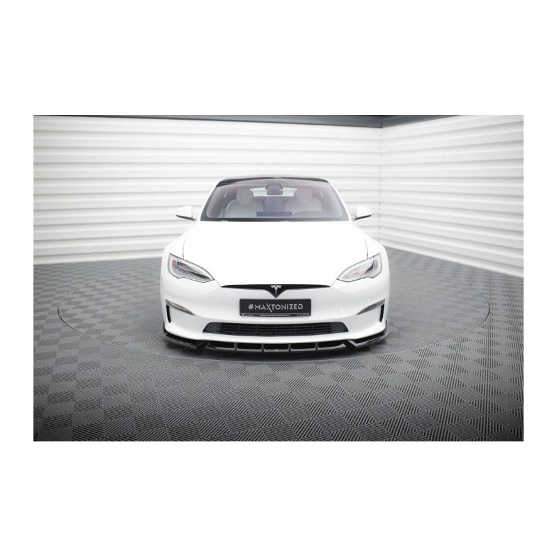 SPLITTER V1 Bumper Blade Maxton Design for Tesla Model S Plaid