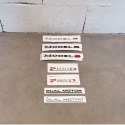 Emblèmes pour Tesla Model S, 3, X, P85D, P100D &amp; Space X