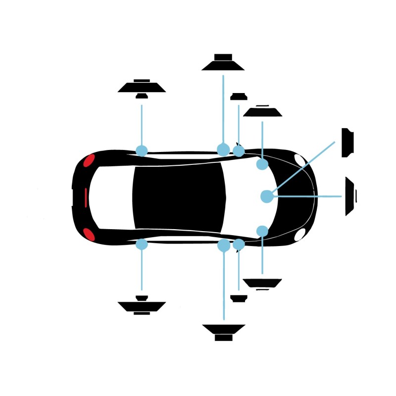 Central Path Speaker Kit Focal for Tesla Model 3 & Y
