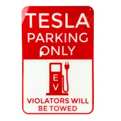Pancarte "Parking Tesla Only"