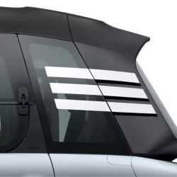 Stickers de vitres blanc et noir pour Citroën AMI