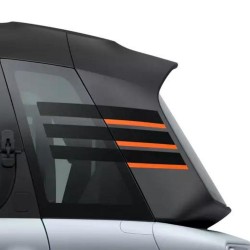 Stickers de vitres orange et noir pour Citroën AMI