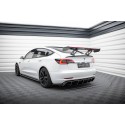 Becquet en véritable Carbone "Ultra Perf" avec éclairage Maxton compatible Tesla Model 3