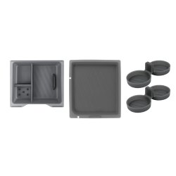 copy of Pack Organisatoren aus zwei Materialien für die Mittelkonsole Tesla Model 3 2024+ Highland