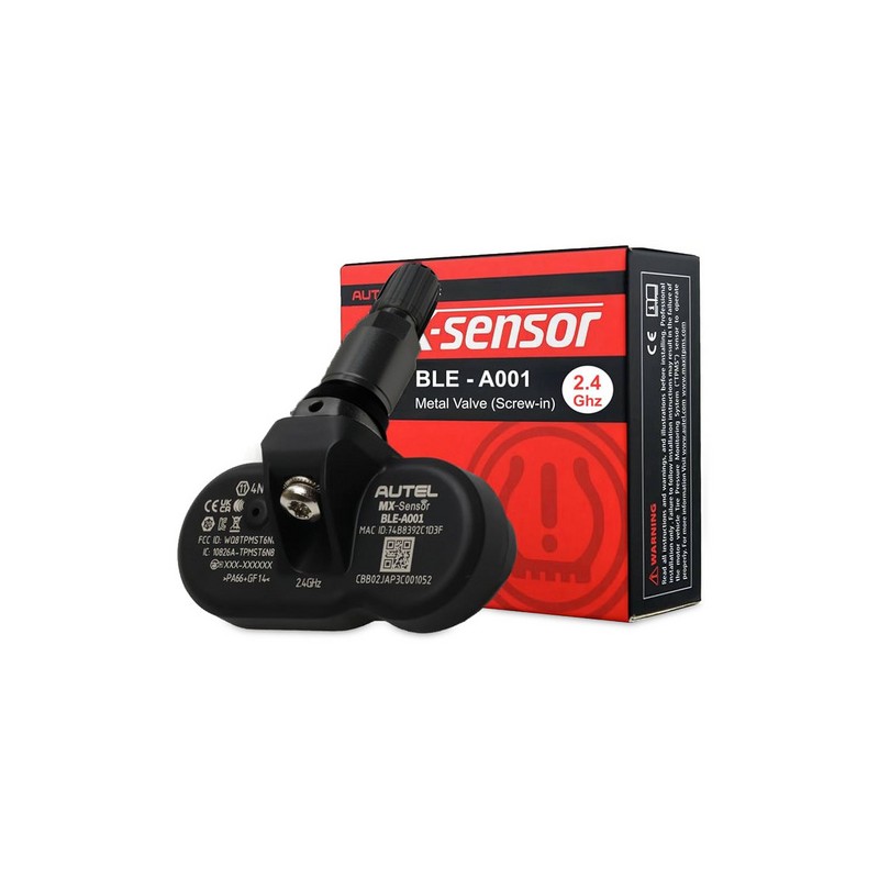 AUTEL Bluetooth BLE Pressure Sensor Valve Cap for Tesla Model S, 3, X & Y from 2021
