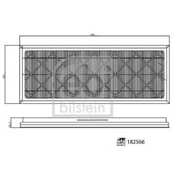 Kit de filtres de remplacement 182566 Febi Bilstein HEPA Tesla Model Y