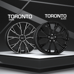 Complete Wheel Pack | 19" AEZ Toronto Dark Rims for Tesla Model 3 Highland Performance