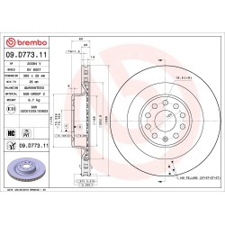 copy of Tesla Model S front brake disc