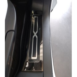 Protections de seuils de portes en métal noir pour Tesla Model X