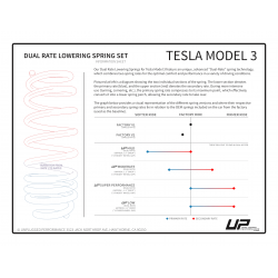 Ressorts de suspensions sport "Unplugged Performance" pour Tesla Model 3