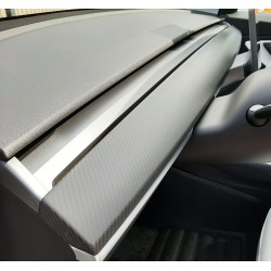 Couvre planche de bord véritable carbone pour Tesla Model 3 &amp; Y