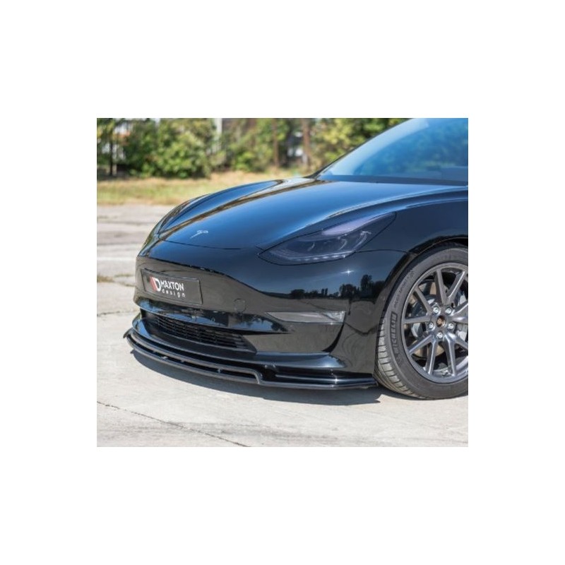 Lame de Pare-chocs SPLITTER V.2 MAXTON Design pour Tesla Model 3  - 2