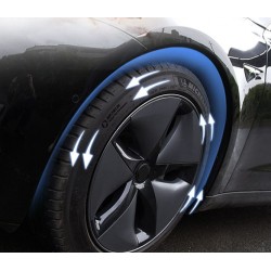 Isolation phonique passages de roues avant pour Tesla Model 3