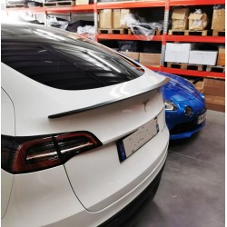 Becquet en véritable carbone "style Performance" Tesla Model Y