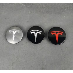 Pack 4 Centres de roues pour Tesla Model S, 3, X, Y