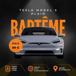 Baptême en Tesla Model S Plaid - 30 km