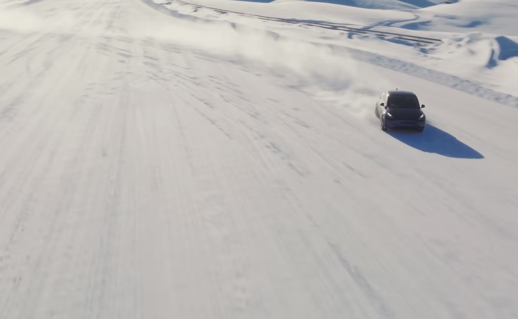 Tesla Model Y Essai Sur Neige en Nouvelle Zélande